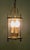 French Round Brass and Glass Lantern This lovely light has an internal circular glass panel The lantern has a twin candle...