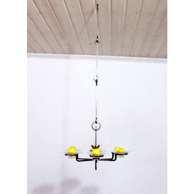 1960s Art Deco Chandelier attributed to Erik Höglund, 1960s For Sale - Image 5 of 16