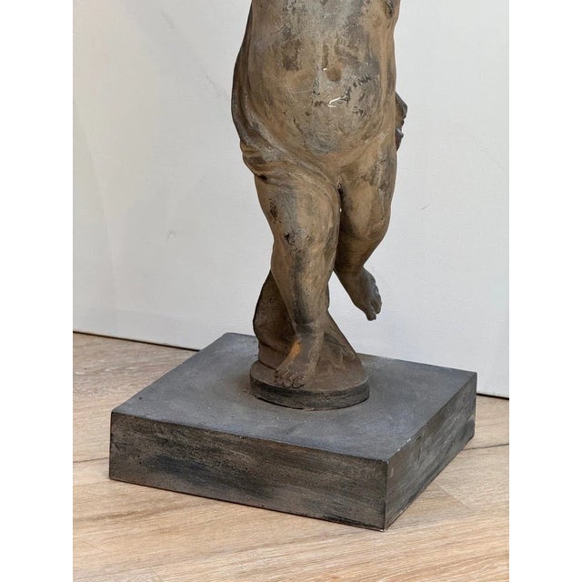 Pair of 18th-Century English Lead Putti For Sale - Image 11 of 13