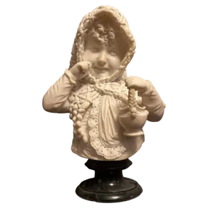 Bust of a Young Child, 1850, Alabaster