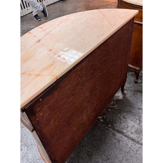 Neoclassical Semicircular Demi-Lune Commode, 19th Century For Sale - Image 12 of 12