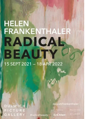 "Radical Beauty" Helen Frankenthaler Exhibition Poster, Dulwich Picture Gallery, London