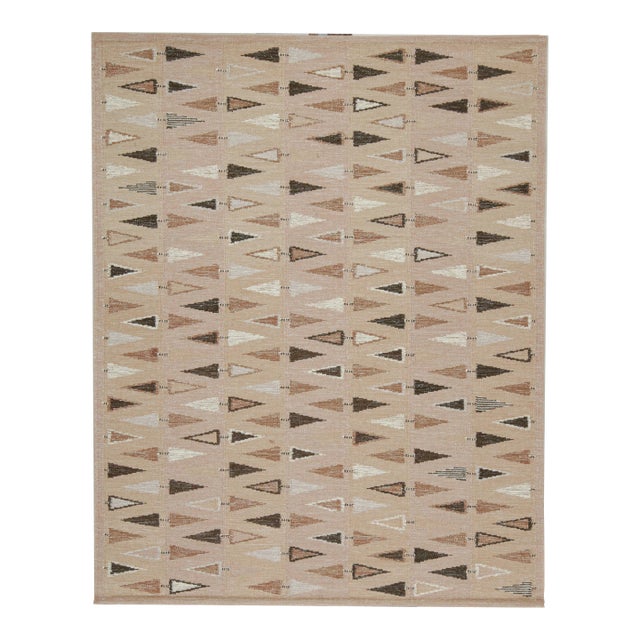 Swedish Geometric Rug by Celerie Kemble for Chairish in Blush, 4'x6' For Sale