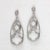 Pave Diamond Earrings 925 Sterling Silver Drop Earrings for Her Beautiful Gift, A Pair For Sale - Image 9 of 12