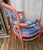 Art Deco The Coral Empress" Avant-Garde Jewel-Toned Reupholstered Accent Chair For Sale - Image 3 of 6
