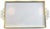 Kyes Mid-Century Kyes Moiré Glaze White Greek Key Serving Trays — Set of 3 For Sale - Image 4 of 8
