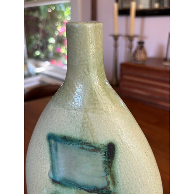 Midcentury Pirjo Nylander Studio Ceramic Vase — Scandinavian Modern Sculptural Form For Sale - Image 10 of 12