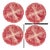 Radicchio Dinner Plates , Set of 4 For Sale