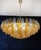 Amber & Clear Poliedri Murano Glass Ceiling Light, 1990s For Sale - Image 15 of 18