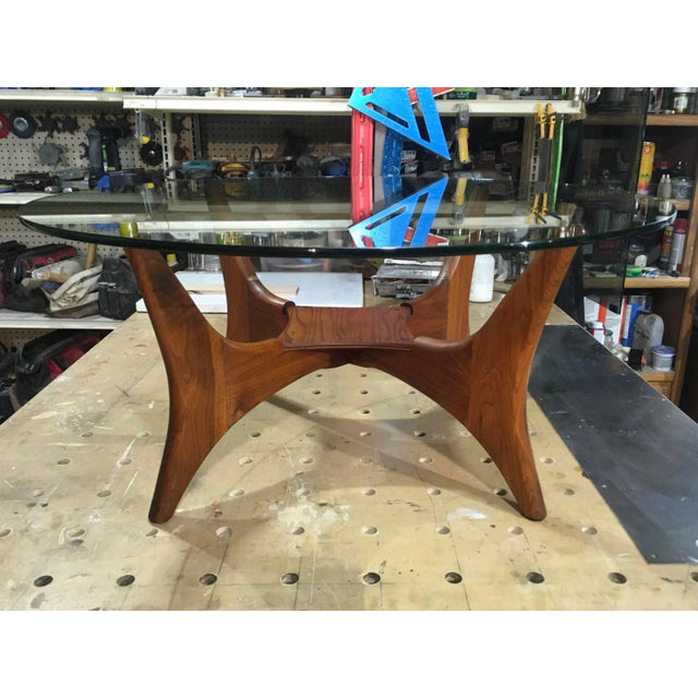 Craft Associates Mid-Century Modern Walnut Coffee Table Model “1649-Pt” Adrian Pearsall For Sale - Image 4 of 13
