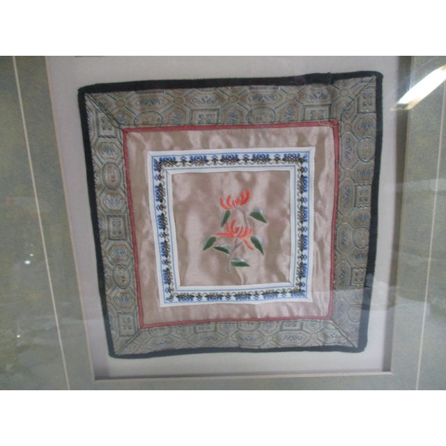 Vintage Framed Chinese Silk Embroidery Panels For Sale - Image 6 of 14