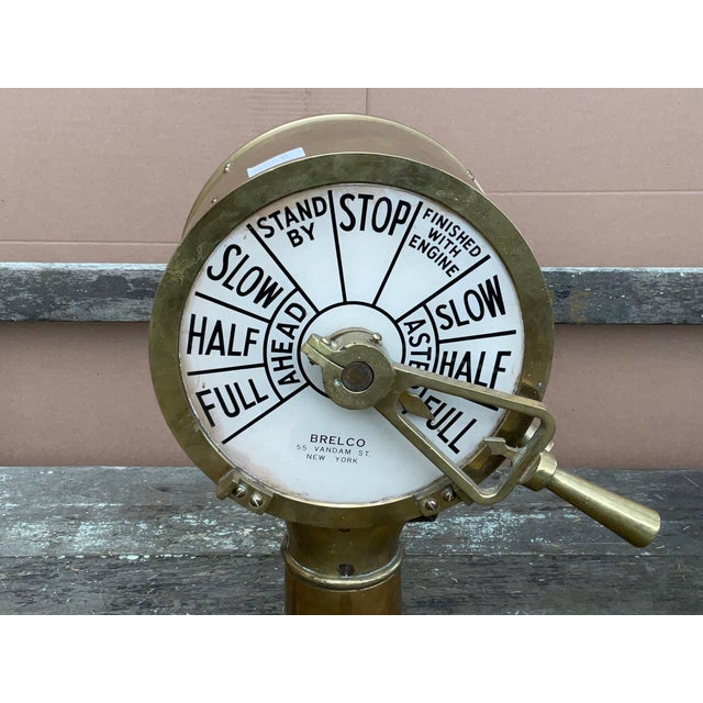 Mid 20th Century Solid Brass Ships Telegraph For Sale - Image 5 of 8