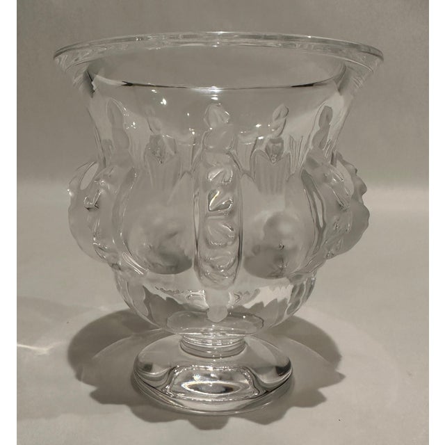 Glass 1990s Lalique Dampierre Crystal Vase For Sale - Image 7 of 8