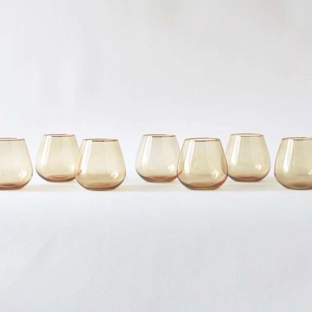 Siren Beverageware Oro + Gold Short Stemless - Set of 4 For Sale - Image 4 of 5