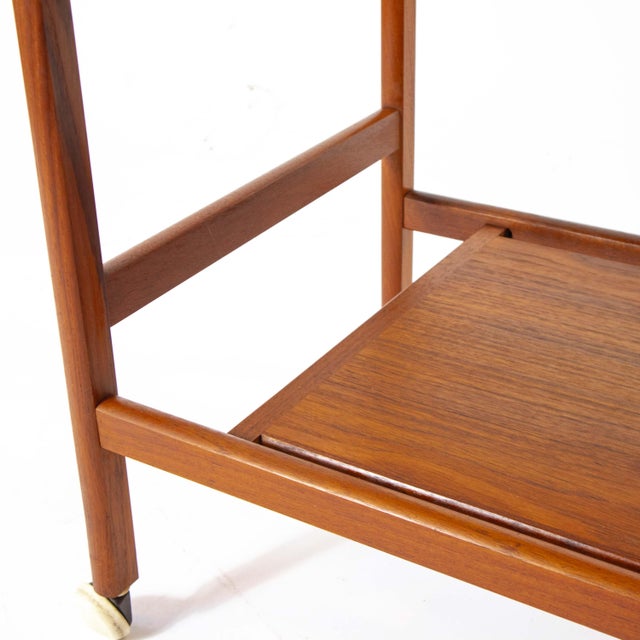 Teak Serving Trolley from Arrebo Møbler, 1960s For Sale - Image 9 of 10