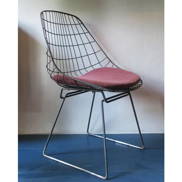 SM05 Wire Chair by Cees Braakman for Pastoe, Netherlands, 1950s For Sale - Image 14 of 14