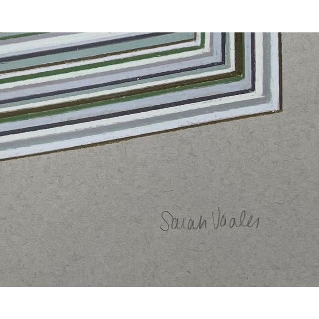 Mid-Century Modern Contemporary Original Abstract Geometric Drawing 5 by Sarah Vaaler For Sale - Image 3 of 5