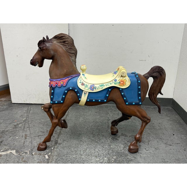 Christopher Olson Hand Carved + Painted Carousel Horse For Sale In San Francisco - Image 6 of 12