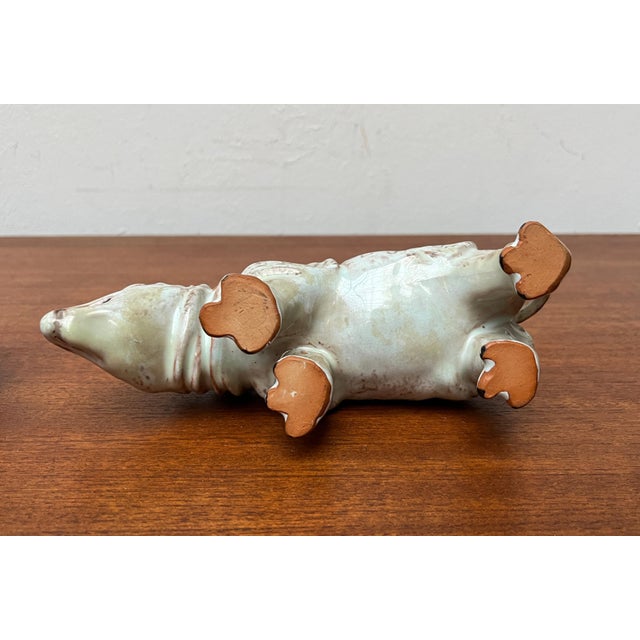 German Studio Pottery Camel and Rhino Figures from Hamelner Töpferei, 1970s, Set of 2 For Sale - Image 17 of 18
