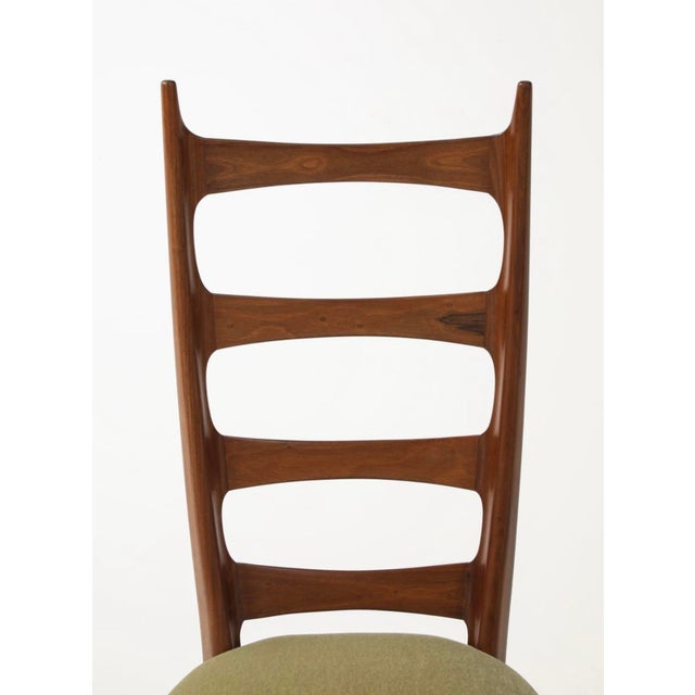 Mid-Century Modern Paolo Buffa Hight Back Side Chair For Sale - Image 3 of 12