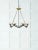 Choros Chandelier in Aged Iron with Hand-Rubbed Antique Brass Accents Designer: Barry Goralnick Canopy: 5.75" Round...