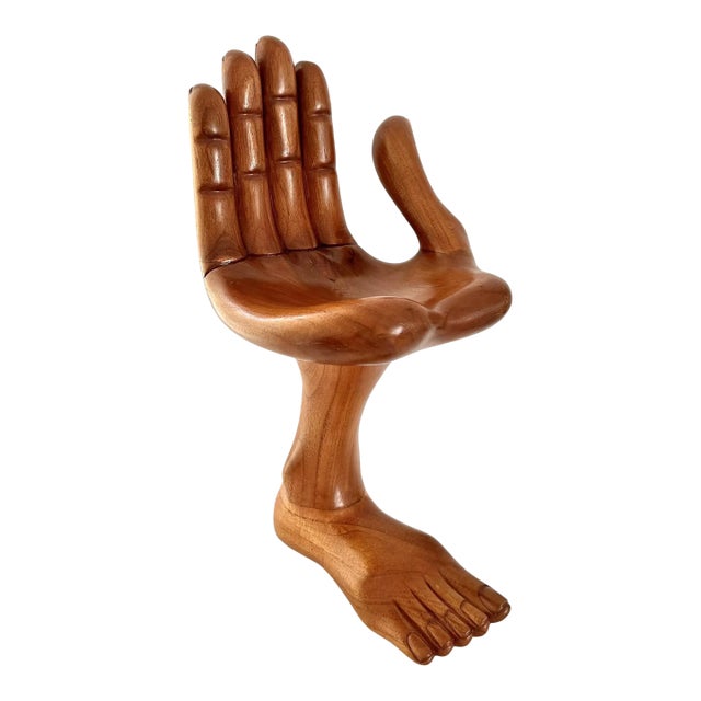 Rare Iconic Surrealism Hand and Foot Sculpture by Pedro Friedeberg For Sale