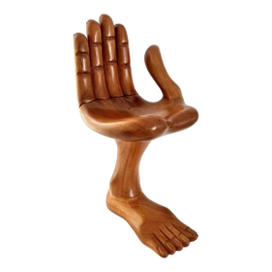 Rare Iconic Surrealism Hand and Foot Sculpture by Pedro Friedeberg