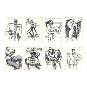 1980s Figure Drawings- Set of Eight