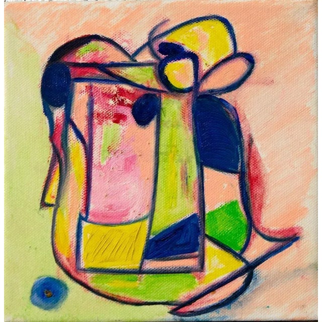 Giorgio Lo Fermo, Abstract Shape, 2020, Original Oil on Canvas For Sale - Image 4 of 4