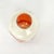 Stone Antique Chinese Porcelain Snuff Bottle With Foo Dog and Agate Lid For Sale - Image 7 of 10
