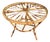 Vintage French Rattan Table, 1950s For Sale