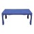Carl Springer Style Blue Raffia Coffee Table For Sale