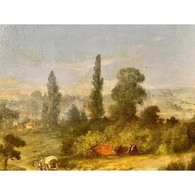 Alexis Demarle, Rural Landscape Burgundy Winemaker, 1890s, Oil on Canvas, Framed For Sale - Image 4 of 8