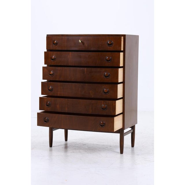 Mid-Century Danish Wooden Chest of Drawers, 1960s For Sale - Image 5 of 12
