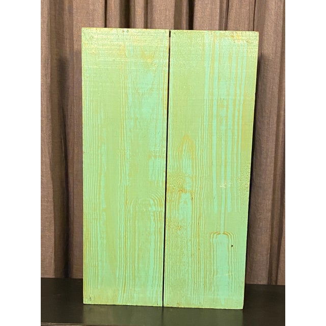 1990s Hand-Painted Wooden Tray For Sale - Image 4 of 6