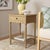 Bring subtle elegance and functionality into your home with the Haven One Top Drawer Accent Table in a beautiful desert...
