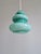 Mid-Century Modern Space Age Pendant Light in Blue-Green Opaline Glass, 1960s For Sale - Image 3 of 13