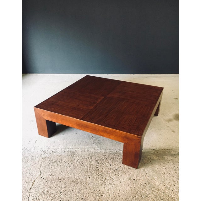 Postmodern Coffee Table in the style of Parsons, 1980s For Sale - Image 4 of 18