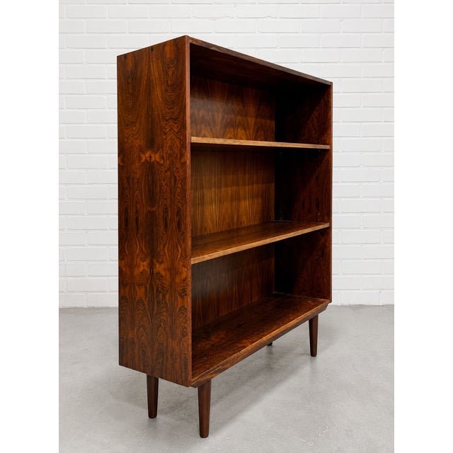 Danish Mid Century Modern Rosewood Bookcase, C. 1960's For Sale - Image 4 of 11
