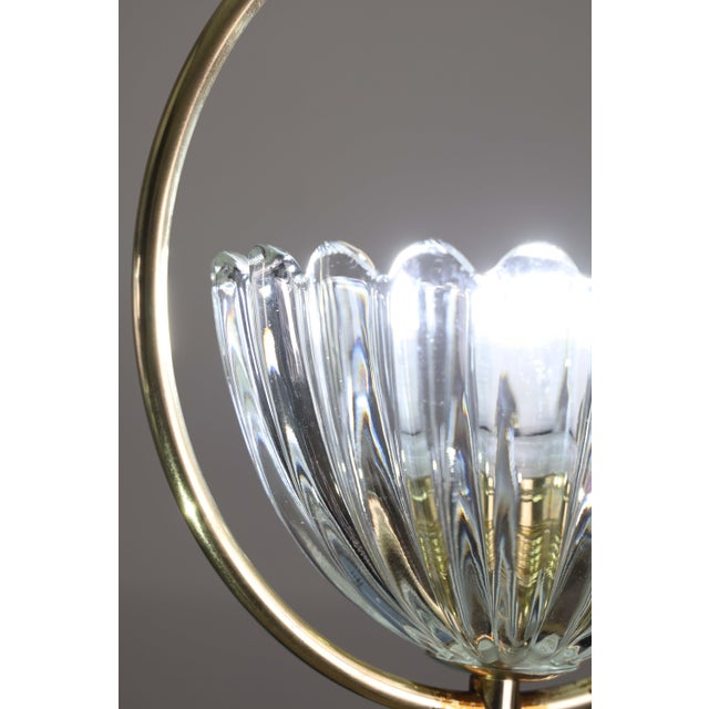 1950s Art Decò Barovier E Toso Pendant Light For Sale - Image 9 of 14