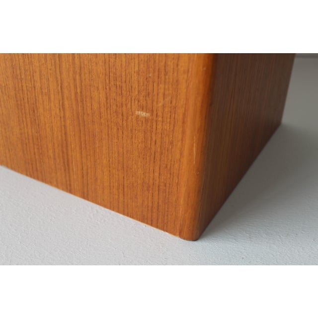 Brown 1970s FBJ Møbler Danish Scandinavian Modern Teak Pedestal Plant Stand End Side Table For Sale - Image 8 of 17