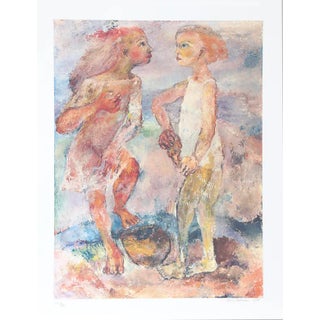 Sabina Teichman, "Beach Combers," Lithograph For Sale