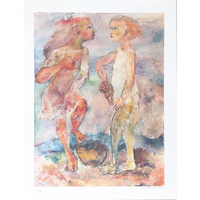 Sabina Teichman, "Beach Combers," Lithograph For Sale