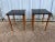 Brown Mid 20th Century Pair Mid Century Modern Teak and Black Painted Top 2 Stacking Tables For Sale - Image 8 of 12