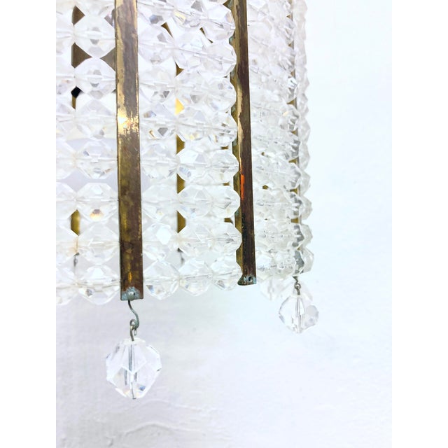 Vintage Ceiling Lamp in Acrylic and Brass by Emil Stejnar for Rupert Nikoll, 1950s For Sale - Image 10 of 15