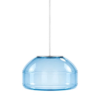 Aqua Blown Glass Pendant Light by Artem Zakharchenko-Halytskyi For Sale