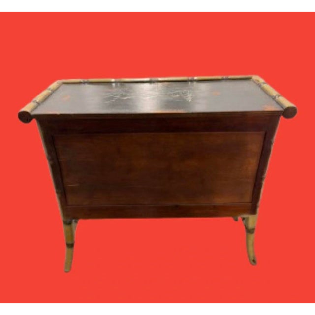 Mid 20th Century Chinoiserie Style Accent Cabinet/Commode For Sale - Image 4 of 11