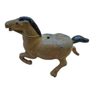 Antique Cast Iron Horse Penny Bank For Sale
