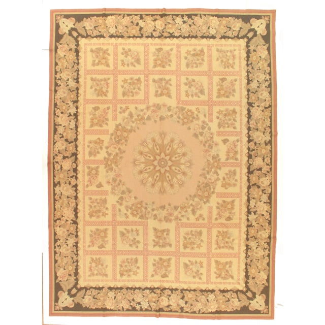 2010s Modern Aubusson Rug - 8'4" X 11'5" For Sale - Image 5 of 5