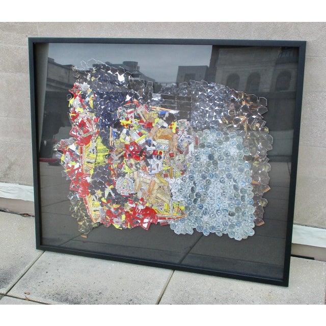 El Anatsui Collage for Benifit Print Project 2024 "Paper and Silver" For Sale - Image 9 of 9